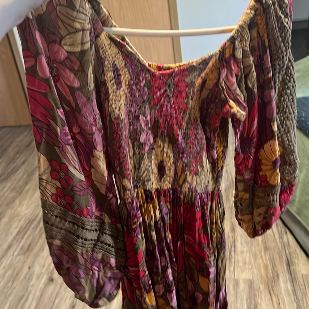 Large Angie Floral Smocked Dress